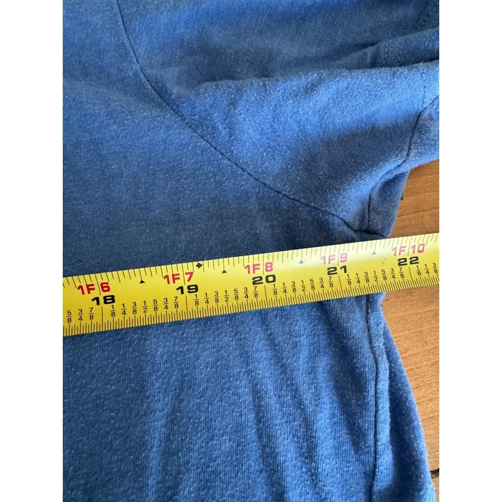 Bella Canvas Dad Life Graphic T-Shirt Mens Large Blue Heathered Short Sleeve Tee